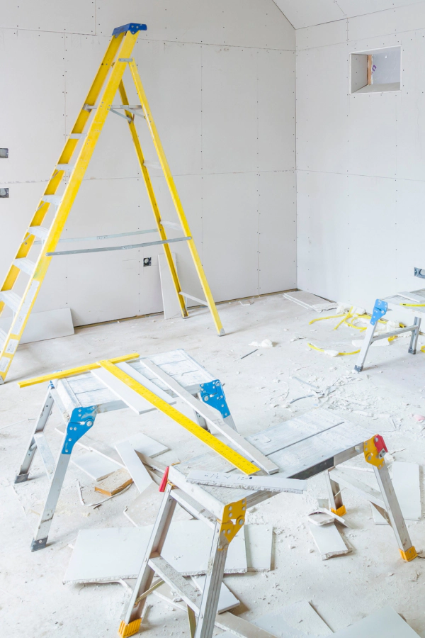 drywall work of a small room